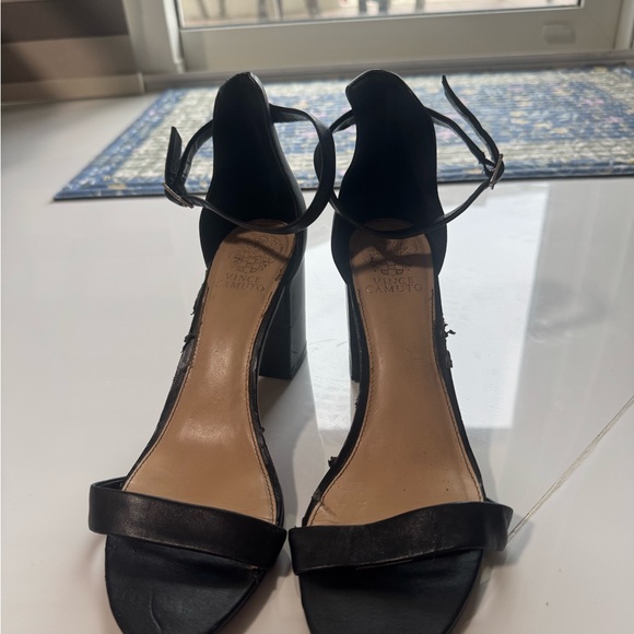 Vince Camuto Black Strappy Heels - Picture 1 of 4